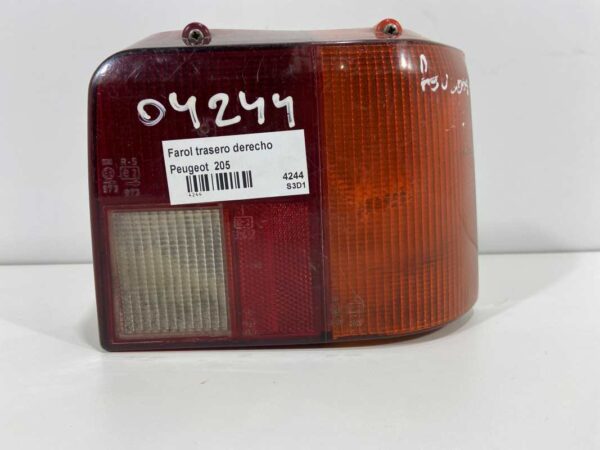Farol trasero derecho Peugeot  205, Ref: 4244-S3D1
