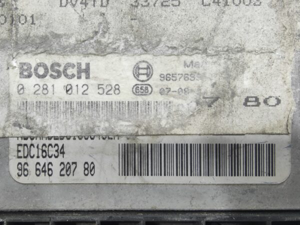 ECU de motor PEUGEOT 206 1.4 HDI , Ref: 8137-K3A6