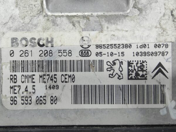 ECU de motor Peugeot 307 1.6 16V , Ref: 8205-K3A5