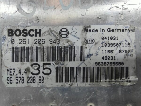 ECU de motor Peugeot 307 1.6 16V , Ref: 8206-K3A5