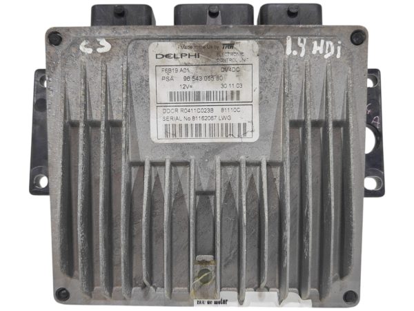 ECU de motor Citroen C3 1.4HDI , Ref: 8372-K3A5