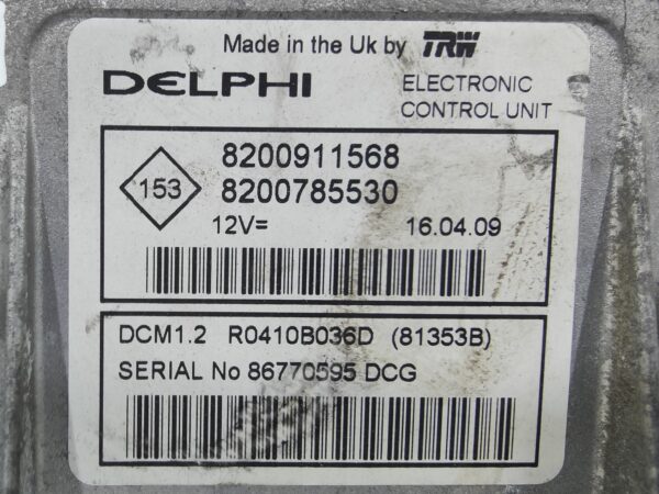 ECU de motor Renault LOGAN 1.5dci , Ref: 10827-K3A5