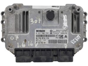 ECU de motor Peugeot 307 1.6 16V , Ref: 10833-K3A5