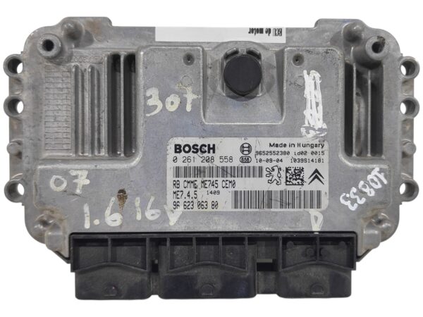 ECU de motor Peugeot 307 1.6 16V , Ref: 10833-K3A5