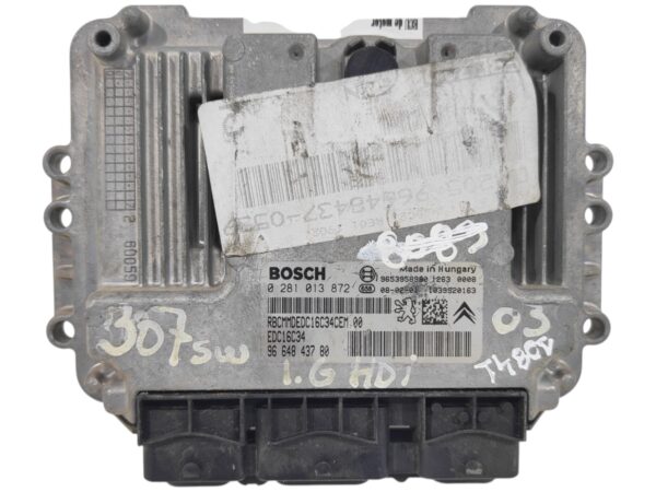 ECU de motor Peugeot Citroen 1.6 HDI 2008, Ref: 10841-K3A6
