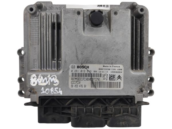 ECU de motor Peugeot Citroen 1.6 HDI 2013, Ref: 10854-K3B1