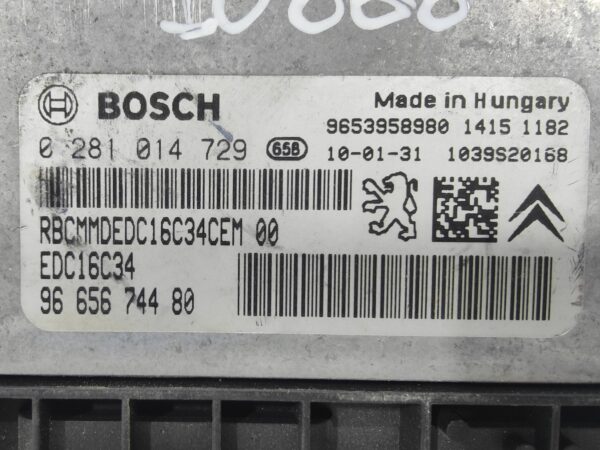 ECU de motor Citroen C4 1.6 HDI 2010, Ref: 10868-K3B3