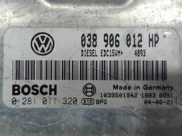 ECU de motor Seat IBIZA CORDOBA 1.9 SDI 2004, Ref: 10877-K3B4