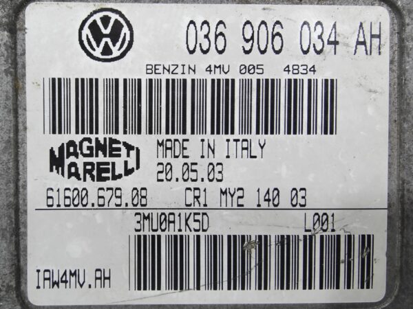 ECU de motor Seat IBIZA 1.4 16V 2003, Ref: 10878-K3B4