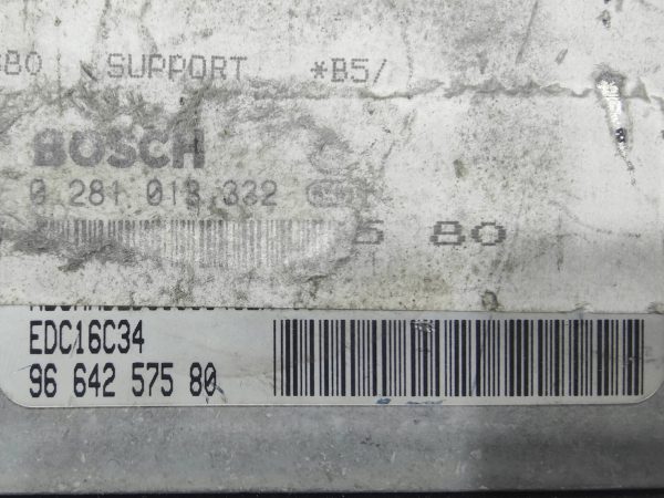 ECU de motor Peugeot Citroen 1.6 HDI , Ref: 10885-K3B5