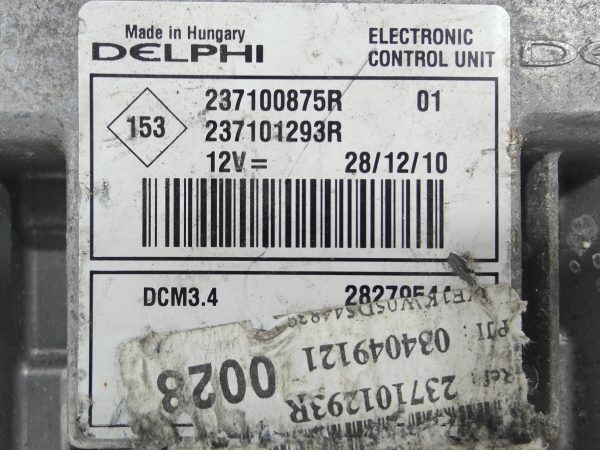 10887-2 ECU de motor NISSAN - Renault 1.5 dci , Ref: 10887-K3A7