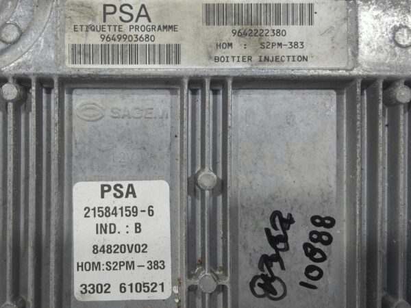 ECU de motor Citroen C3 1.4 8V , Ref: 10888-K3A7