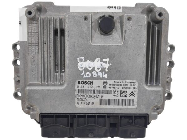 ECU de motor Citroen C4 1.6 HDI 2006, Ref: 10894-K3A7