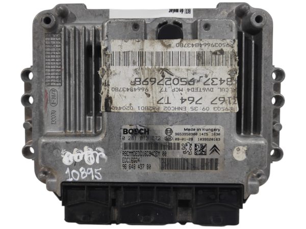 ECU de motor Peugeot Citroen 1.6 HDI 2009, Ref: 10895-K3A7