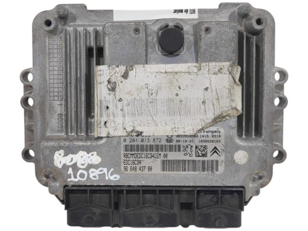 ECU de motor Peugeot Citroen 1.6 HDI 2008, Ref: 10896-K3B6
