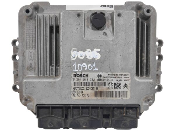 ECU de motor Peugeot Citroen 1.6 HDI 2007, Ref: 10901-K3B6