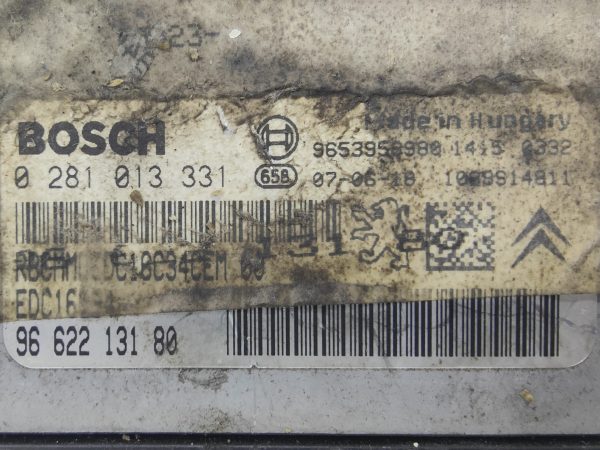 ECU de motor Peugeot Citroen 1.6 HDI 2007, Ref: 10902-K3B6