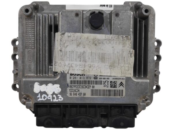 ECU de motor Peugeot Citroen 1.6 HDI 2009, Ref: 10923-K3B7