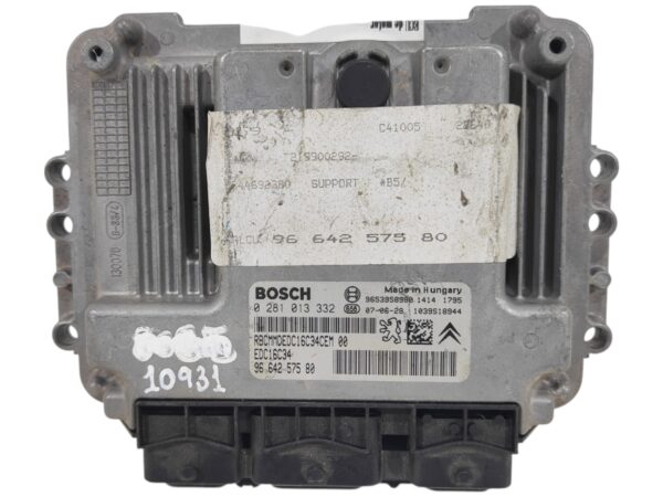 ECU de motor Peugeot Citroen 1.6 HDI 2007, Ref: 10931-K3B7
