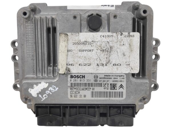 ECU de motor Peugeot Citroen 1.6 HDI 2007, Ref: 10932-K3B7
