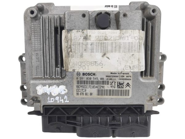 ECU de motor Peugeot Citroen 1.4 HDI 2013, Ref: 10942-K3B8