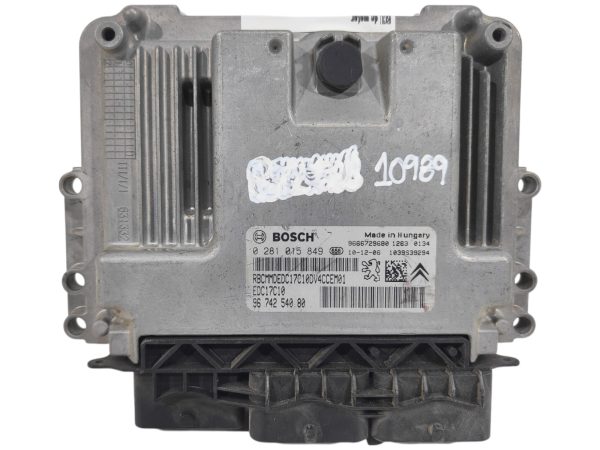 ECU de motor Peugeot Citroen 1.4 HDI 2010, Ref: 10989-K3B12