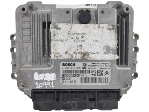 ECU de motor Citroen C4 1.6 HDI 2006, Ref: 10991-K3B12