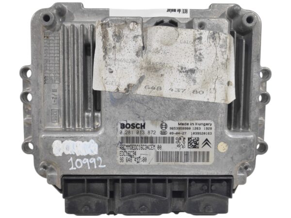 ECU de motor Peugeot Citroen 1.6 HDI 2009, Ref: 10992-K3B12