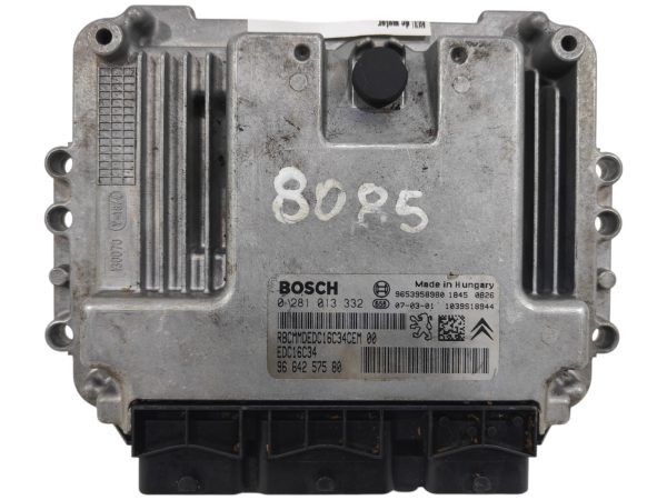 ECU de motor Peugeot Citroen 1.6 HDI , Ref: 8085-K3A6