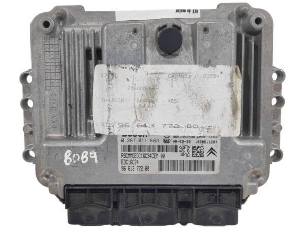 ECU de motor Citroen C4 1.6 HDI , Ref: 8089-K3B6
