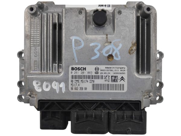 8091 ECU de motor Peugeot 308 1.4Vti , Ref: 8091-K3B2
