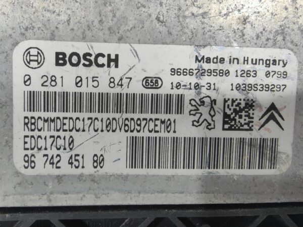 ECU de motor Peugeot 308 SW 1.6 HDI , Ref: 8093-K3B1