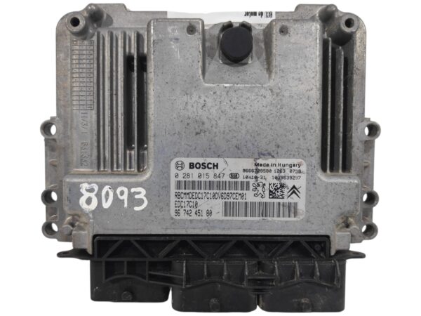 ECU de motor Peugeot 308 SW 1.6 HDI , Ref: 8093-K3B1