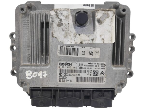 ECU de motor Peugeot 207 1.6 HDI 80KW 109HP L4 16V 9HZ 9H01 DV6TED4 , Ref: 8097-K3B6