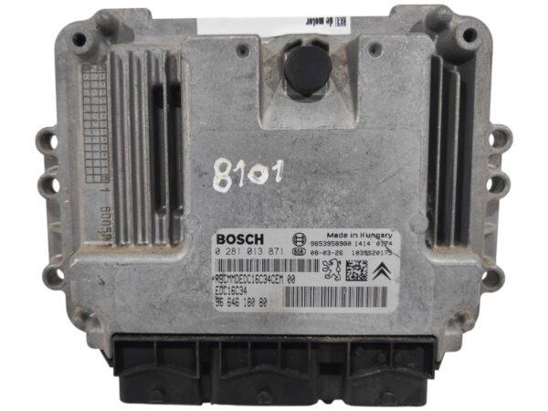 ECU de motor Peugeot Citroen 1.6 HDI , Ref: 8101-K3B3