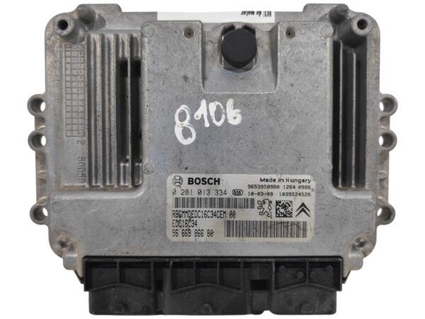 ECU de motor Peugeot Citroen 1.6 HDI , Ref: 8106-K3B2