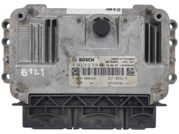 ECU de motor Renault Twingo III 0.9 TCe 90 (BCM9, BCM2) Gasolina 2015, Ref: 8121-K3B7