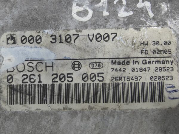 ECU de motor Smart FORTWO 2002, Ref: 8124-K3B7