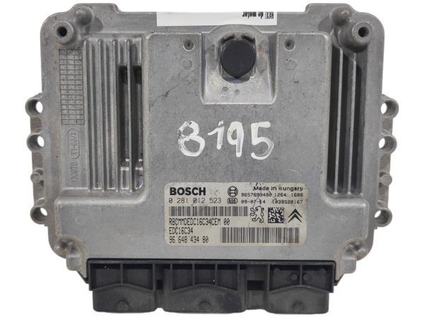 ECU de motor Peugeot 207 1.4 HDI 2009, Ref: 8195-K3A7
