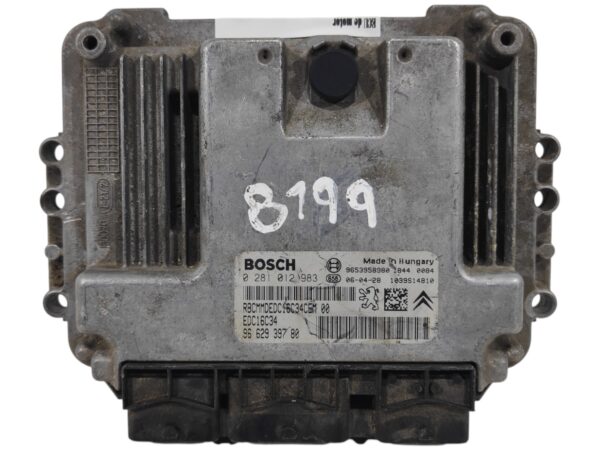 ECU de motor Peugeot Citroen 1.6 HDI , Ref: 8199-K3B3