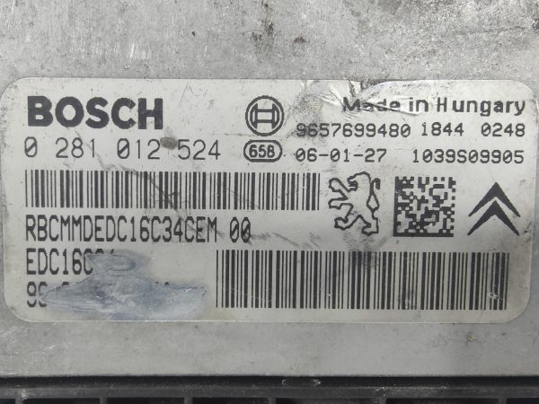 ECU de motor Citroen C3 1.4 HDi 2006, Ref: 8200-K3A7