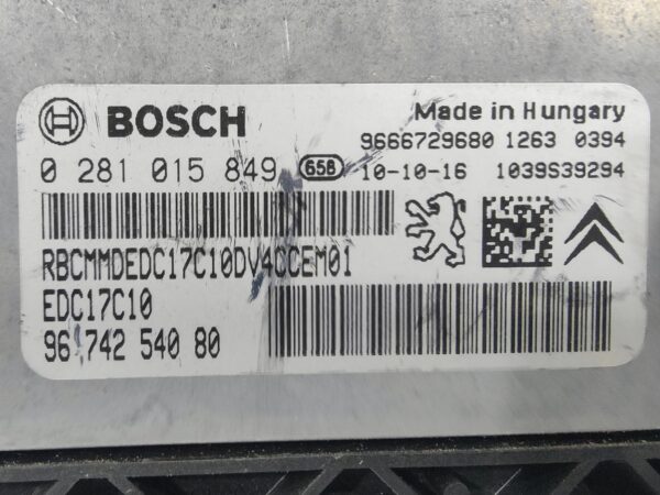 ECU de motor Peugeot Citroen 1.4 HDI , Ref: 8216-K3B2