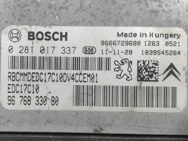 ECU de motor Peugeot Citroen 1.4 HDI 2011, Ref: 8221-K3B12