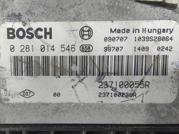 ECU de motor Renault MEGANE III 1.9 DCI 2009, Ref: 8226-K3A7