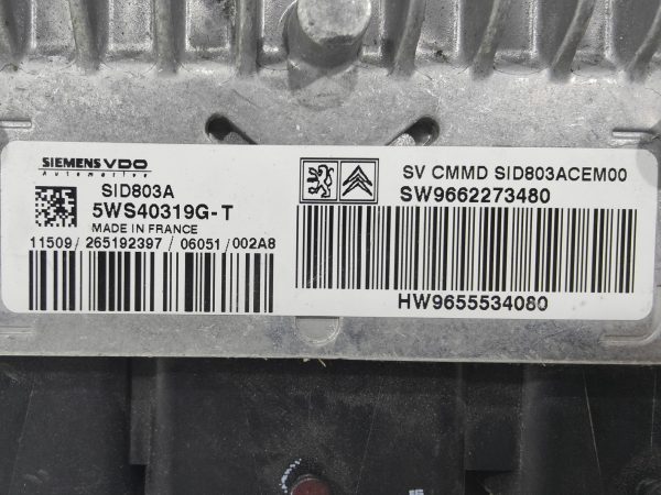 ECU de motor Peugeot 407 2.0 HDi , Ref: 8232-K3B6