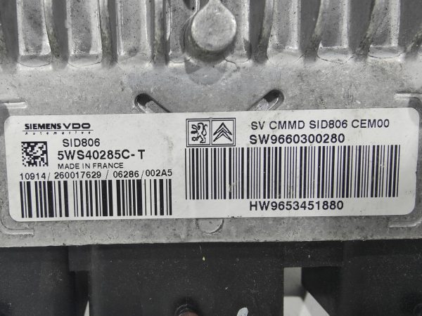 ECU de motor Peugeot Citroen 1.4 HDI , Ref: 8258-K3B4