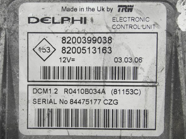 ECU de motor Renault MEGANE II 1.5 DCI 85HP , Ref: 8288-K3B11
