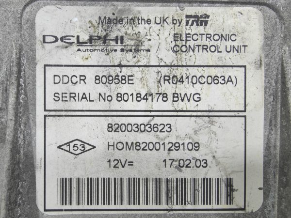ECU de motor Renault CLIO KANGOO 1.5 DCI , Ref: 8345-K3A7