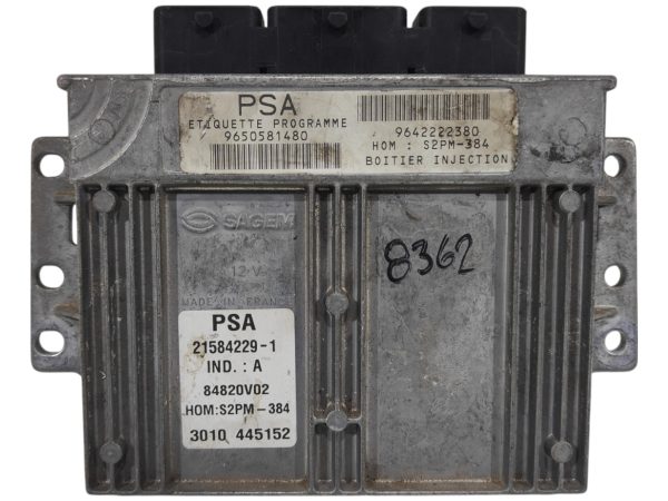 ECU de motor Citroen C3 1.4i , Ref: 8362-K3A7