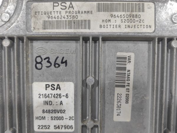 ECU de motor Citroen XSARA 1.4 , Ref: 8364-K3B5